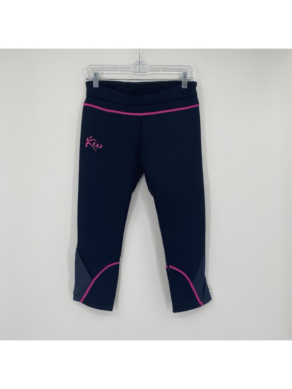 Kutting Weight Women's M Black Pink Neoprene Heat Generating Capri Sauna Pants